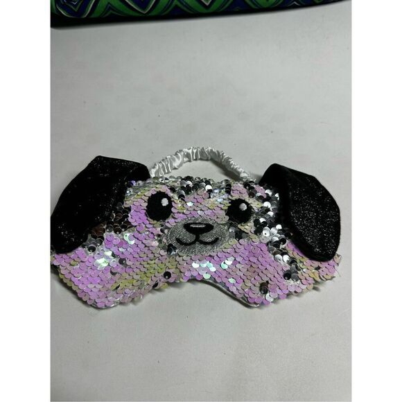 Fashion Sleep Mask  Sequin Puppy Face - Picture 1 of 5